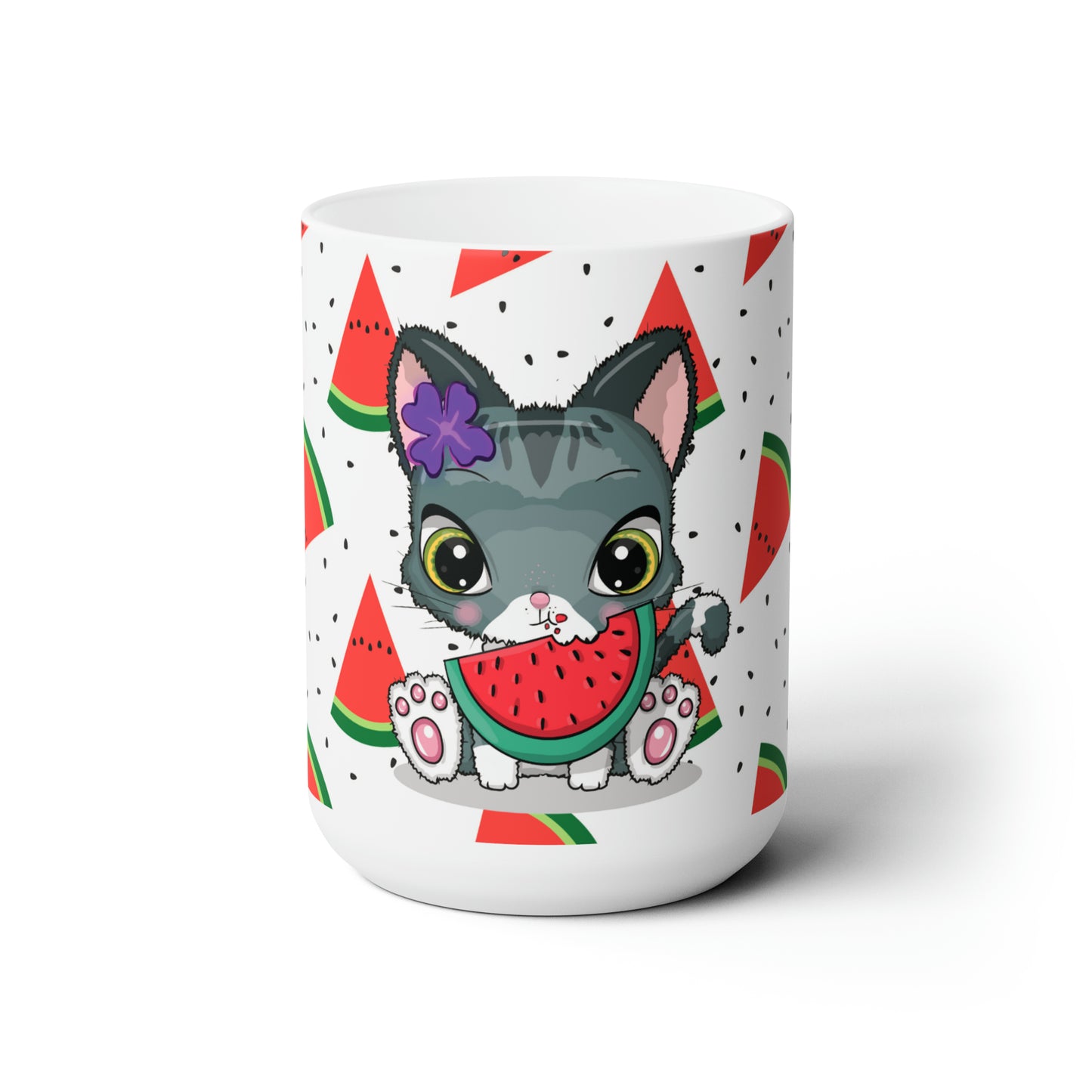 🍉 Watermelon Cat Mug 🍉