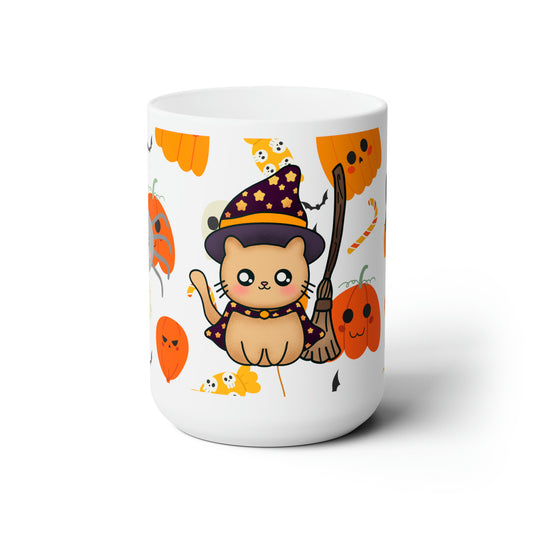 🎃 Halloween Cat & Spider Mug 🎃